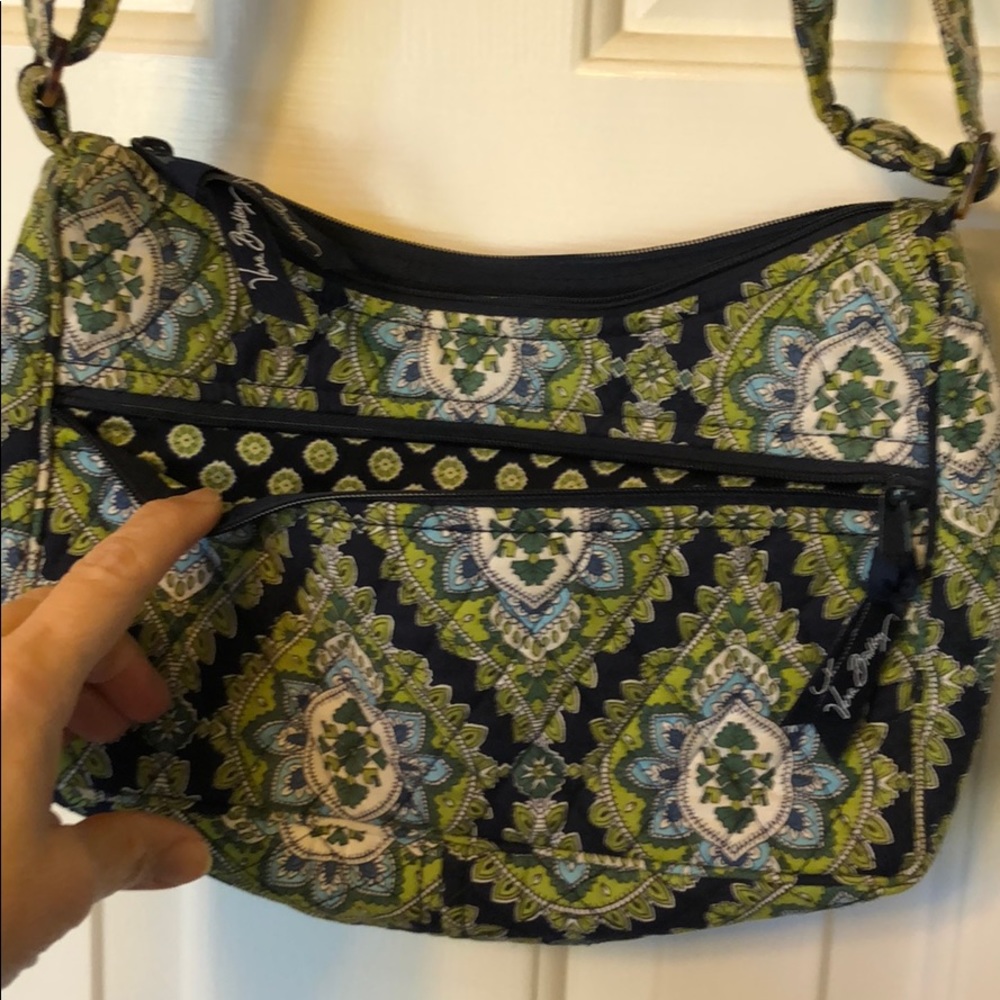 Vera Bradley Cambridge green/blue purse - Picture 3 of 5